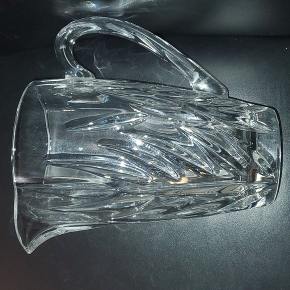 diningware home dining leaded crystal clear glass pitcher beautiful - Picture 4 of 5